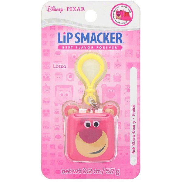 Бальзам для губ Pixar, Lotso, полуничний, Lip Smacker, 5,7 г