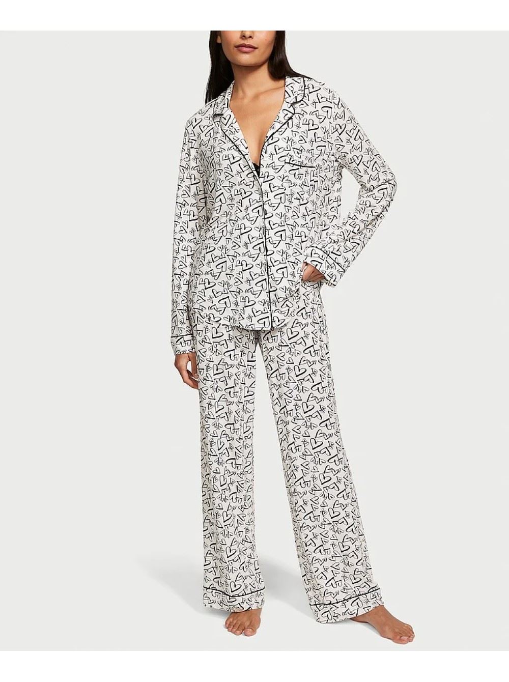 Піжама Modal Long Pajama Set Print Victoria’s Secret