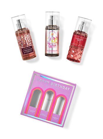 Happy Birthday Fine Fragrance Mist Trio Bath and Body Works - Подарунковий набір