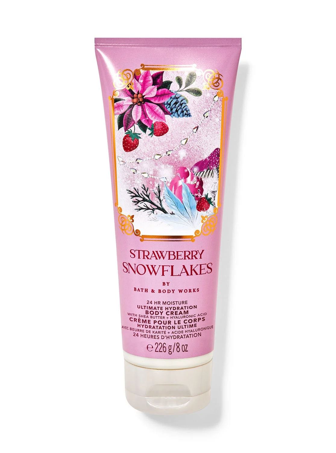 Крем для тіла Bath and body works - Strawberry Snowflakes