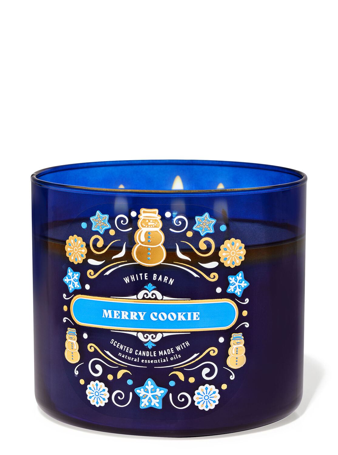 3-х гнітова свічка Bath and body works - Merry Cookie