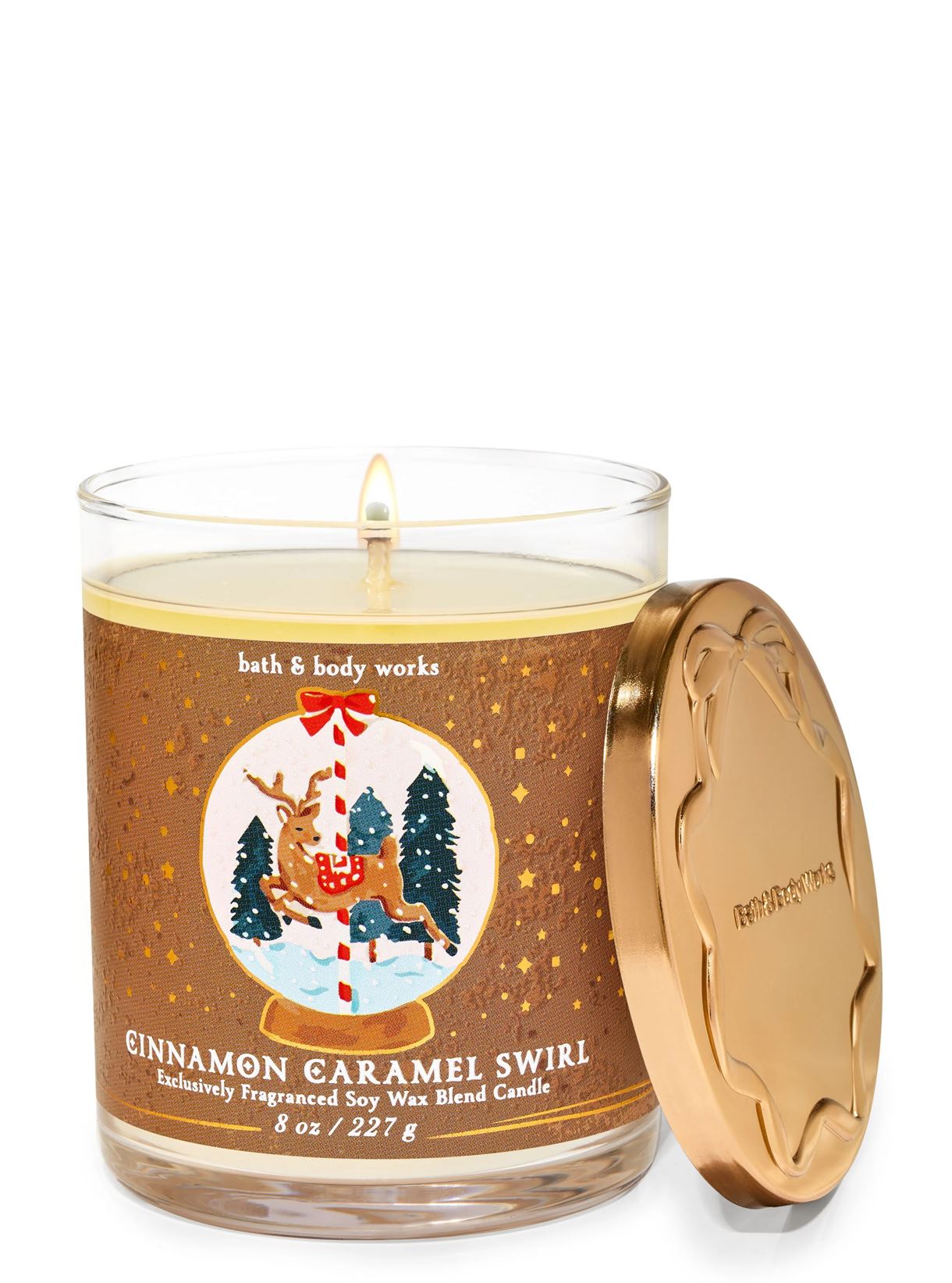 Ароматизована свічка BATH & BODY WORKS - Cinnamon Caramel Swirl