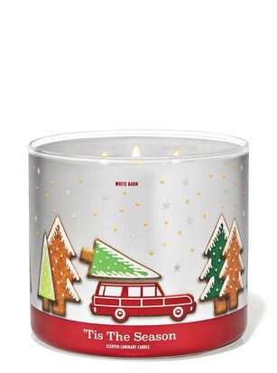 3-х гнітова свічка Bath and body works - Tis the season