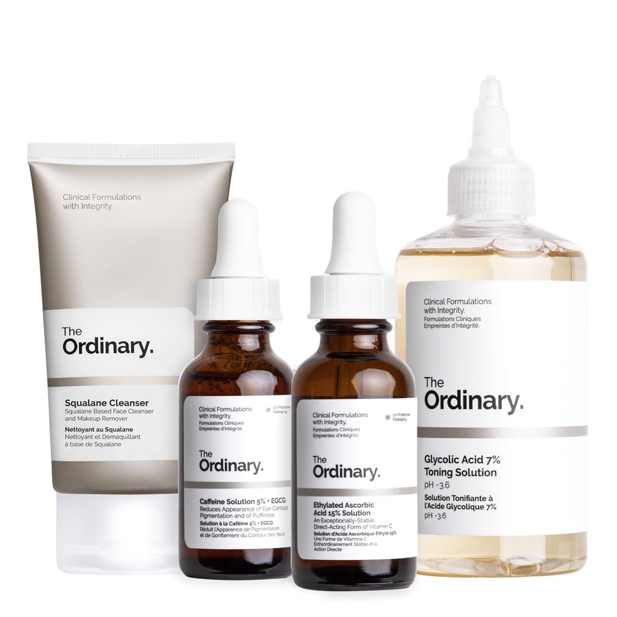 Набір, що надає сяйво тьмяній шкірі з пігментацією The Ordinary - The Bright Set