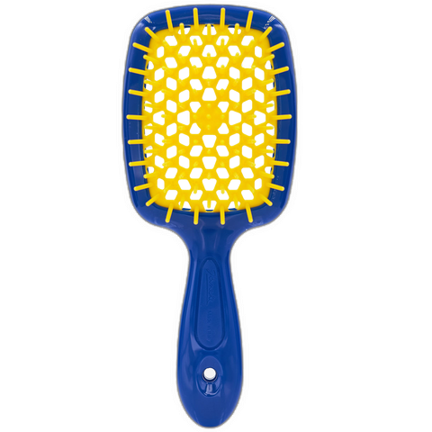Гребінець для волосся Janeke Superbrush, Синій з жовтим