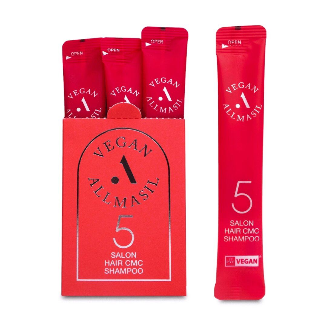 ЗМІЦНЮЮЧИЙ ШАМПУНЬ ДЛЯ ВОЛОССЯ З АМІНОКИСЛОТАМИ ALL MASIL 5 SALON HAIR CMC SHAMPOO 8 МЛ