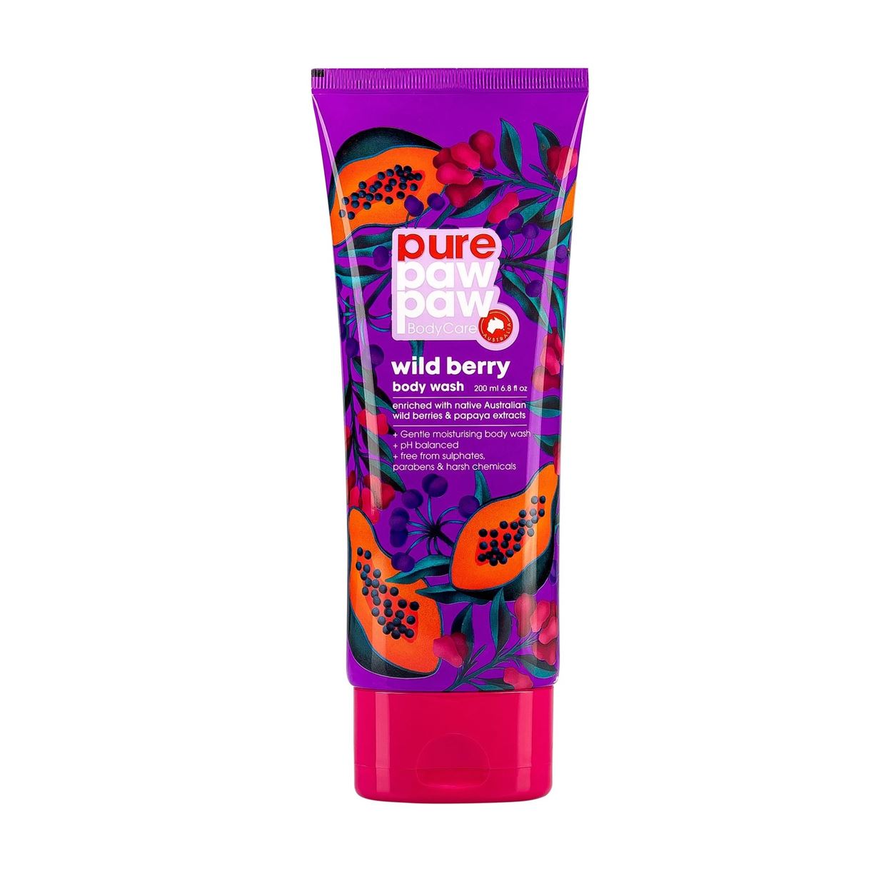 Pure Paw Paw Body Care Wild Berry Wash Гель для душу з папаєю та австралійськими дикими ягодами