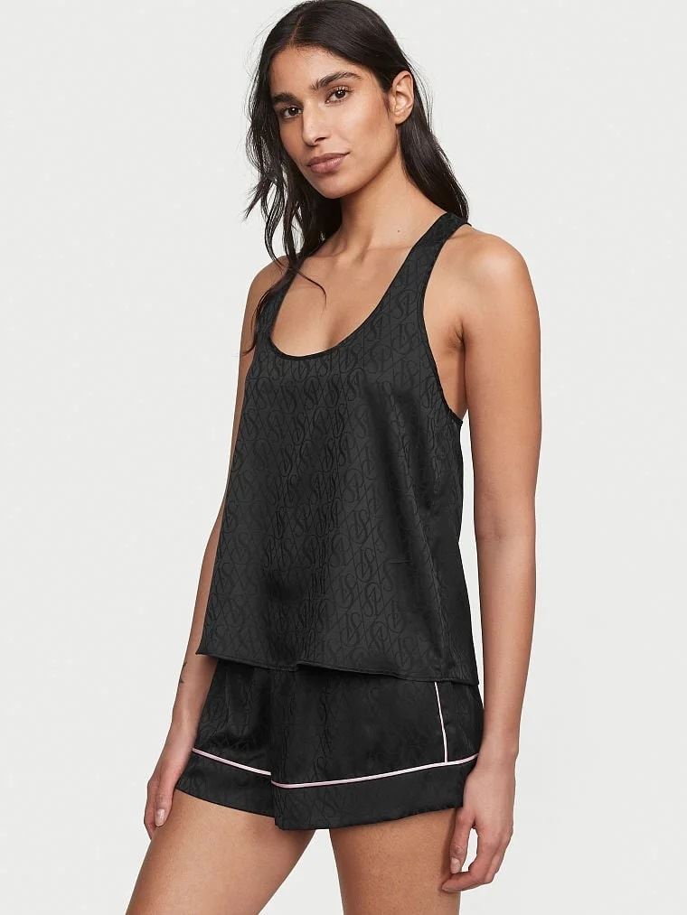 Піжама VICTORIA'S SECRET SATIN SHORT AND RACERBACK TANK