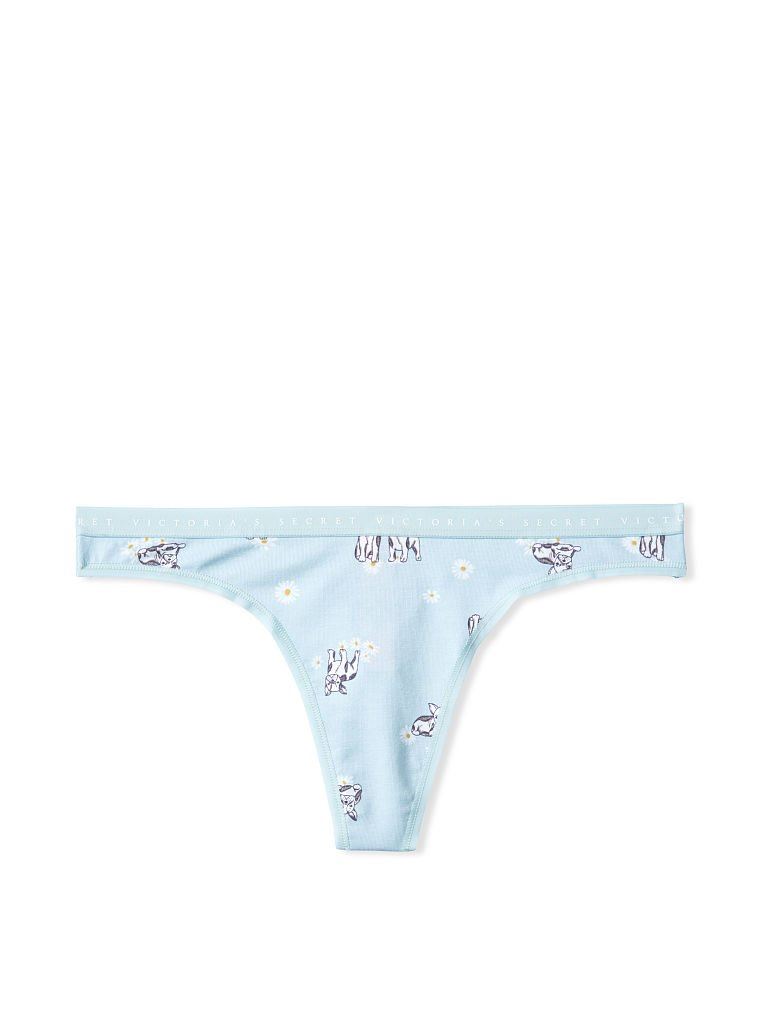 Стрінги Victoria’s Secret Cotton Thong Panty French bulldogs