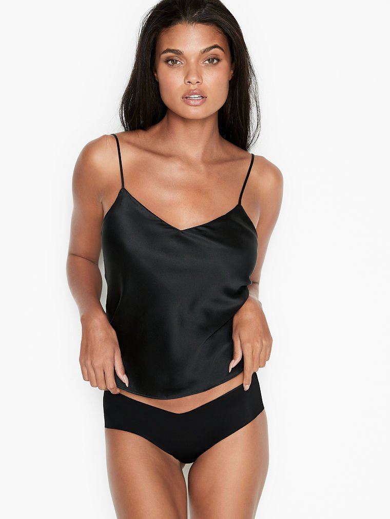 Бесшовные трусики Victoria’s Secret black  No show Panty