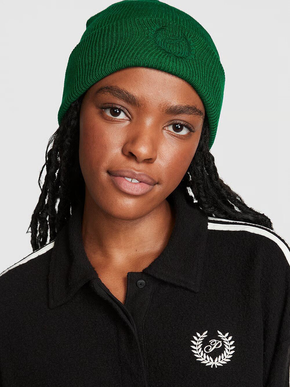 Шапка PINK RIB KNIT BEANIE