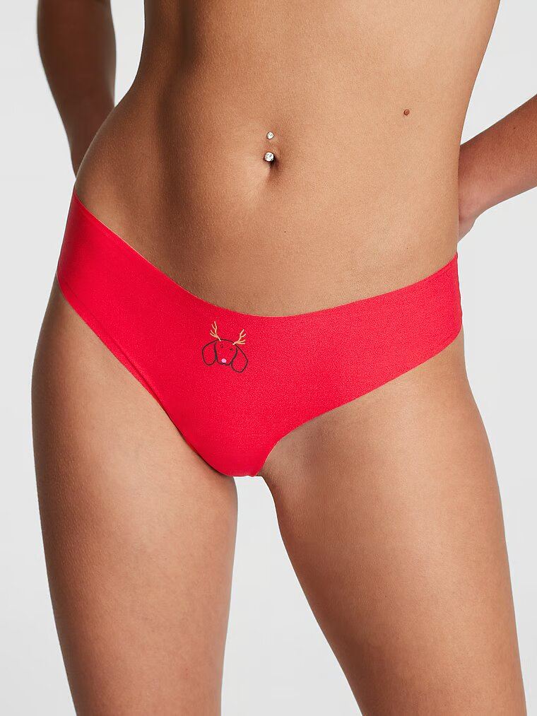 Трусики PINK NO-SHOW THONG PANTY