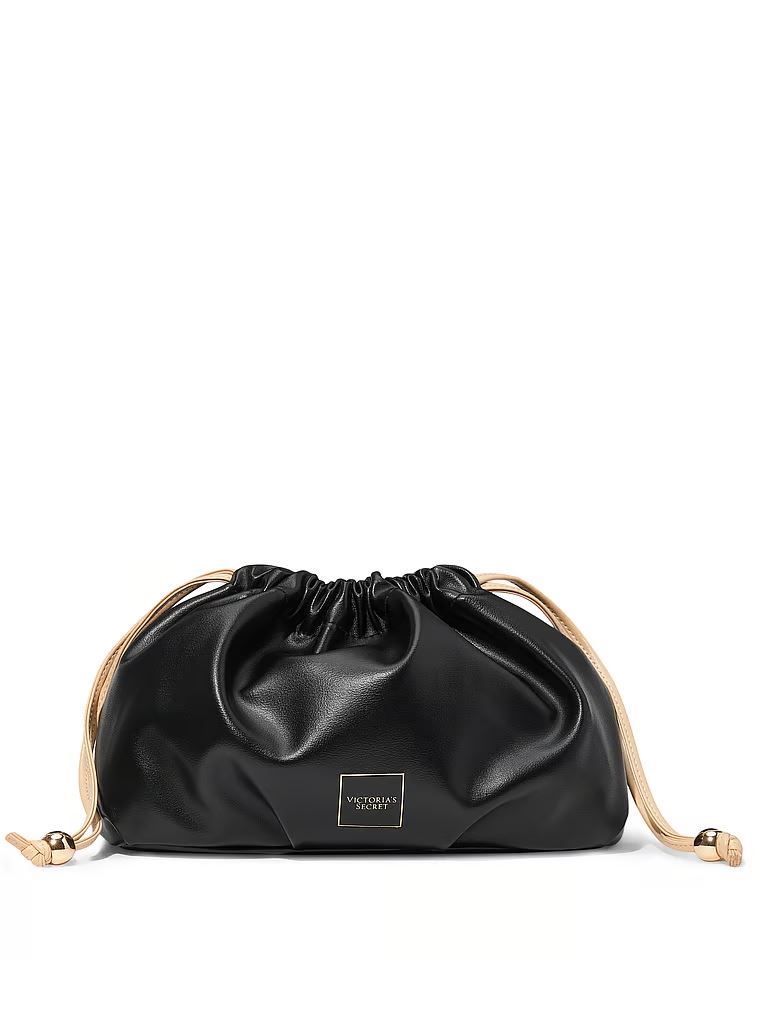 Сумка Cinch-Top Pouch Bare Bundle Bag Victoria’s Secret чорного кольору