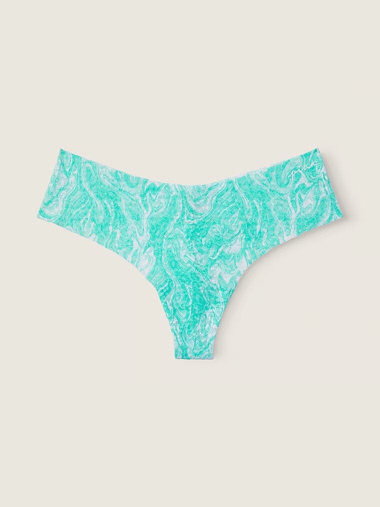 Трусики PINK NO-SHOW SOFT LACE THONG PANTY