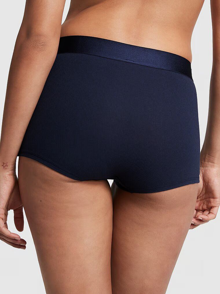 Трусики шорти PINK HIGH-WAIST BOYSHORT PANTY