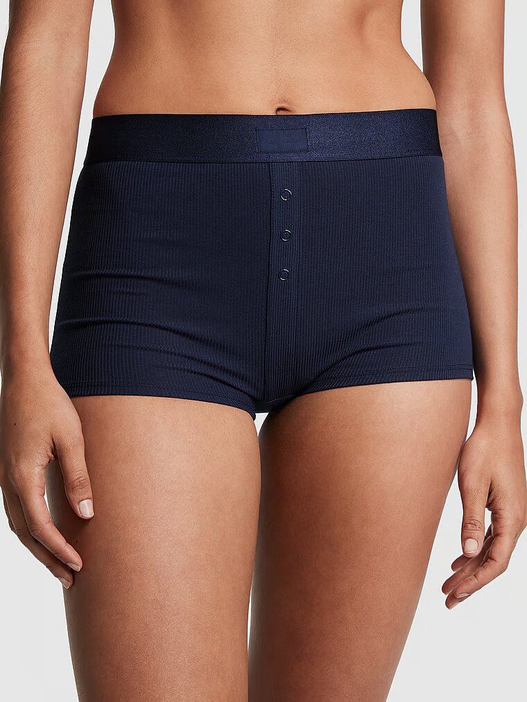Трусики шорти PINK HIGH-WAIST BOYSHORT PANTY