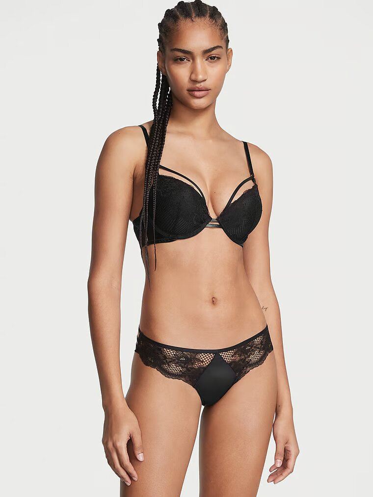 Трусики VICTORIA'S SECRET VERY SEXY Lace-Trim Thong Panty