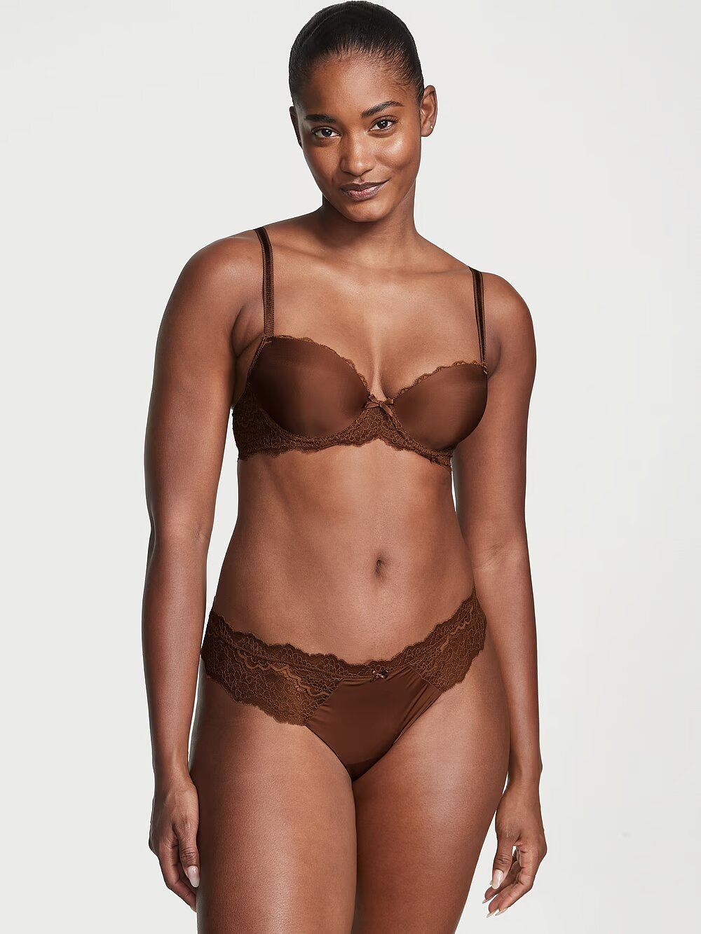 Трусики DREAM ANGELS Lace-Trim Thong Panty Victoria's Secret