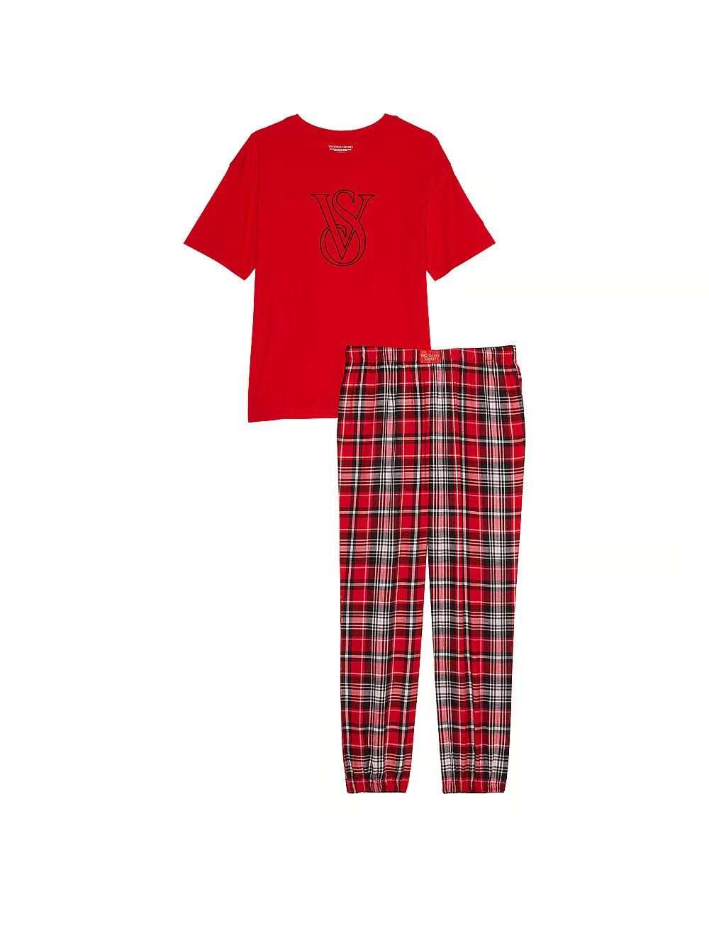 ПІЖАМА VICTORIA'S SECRET Flannel Jogger Tee-Jama Set