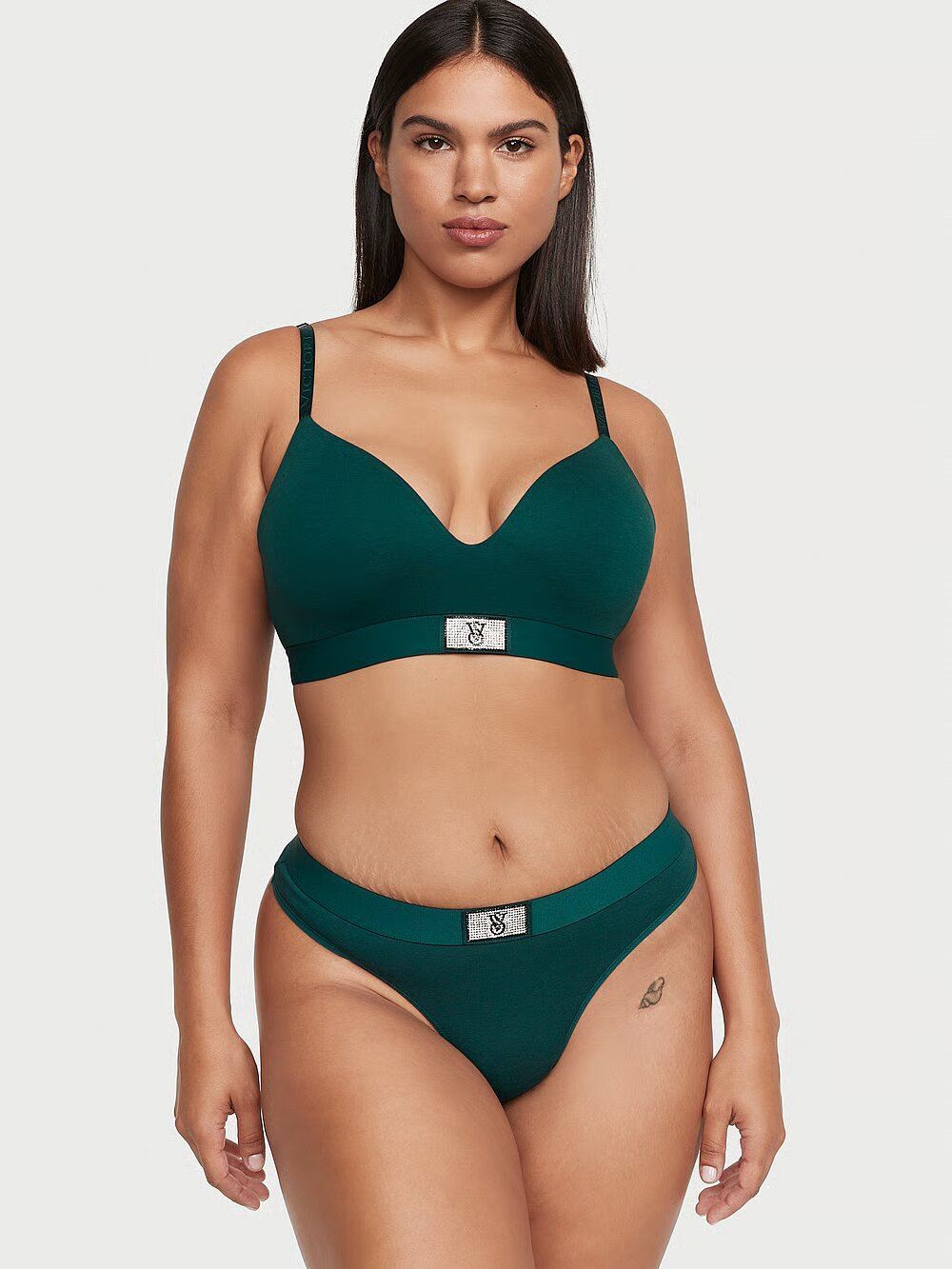 Бюст VICTORIA'S SECRET THE T-SHIRT Shine Patch T-Shirt Wireless Bra
