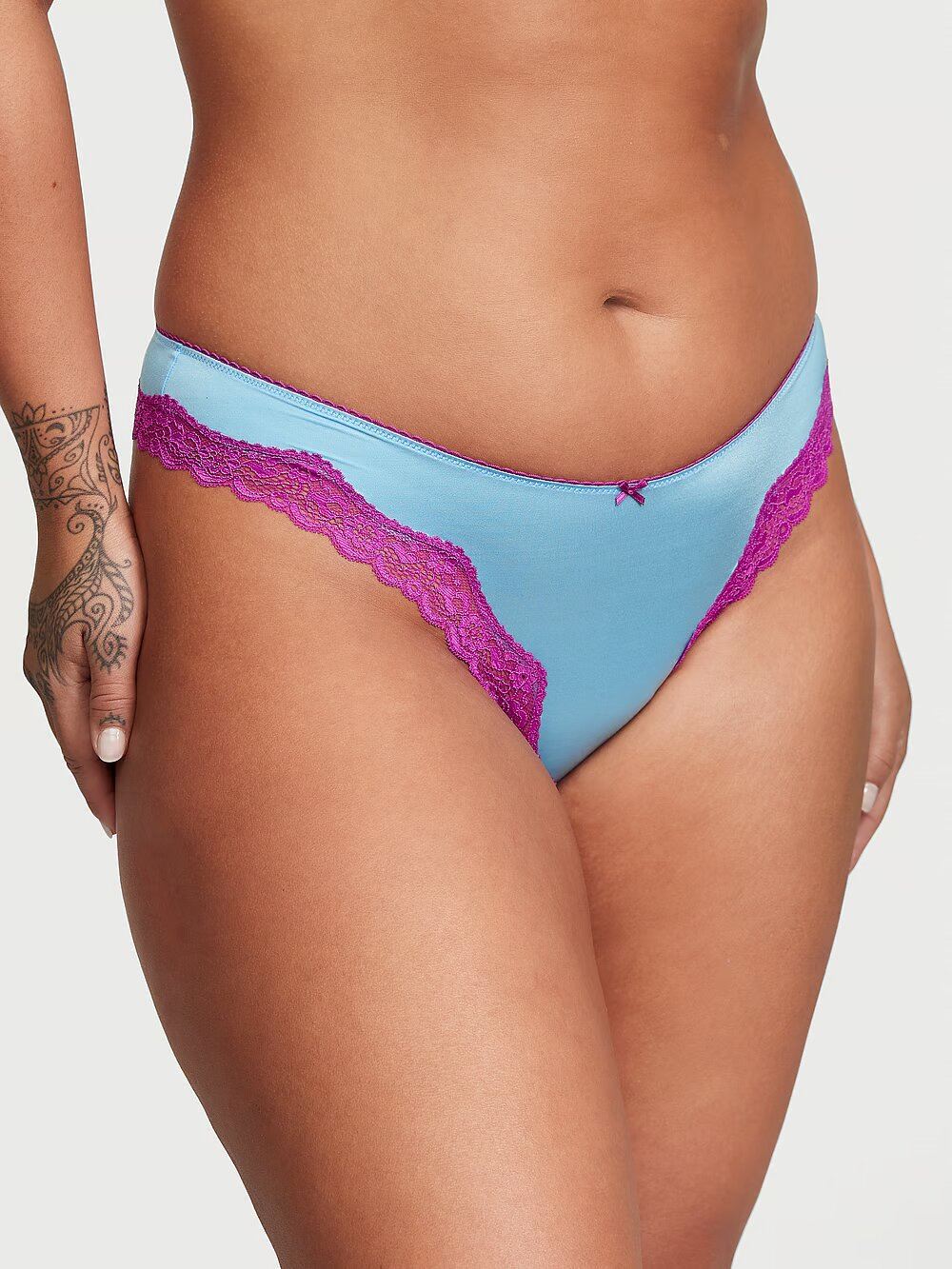 ТРУСИКИ VICTORIA'S SECRET Tease High-Leg Scoop Thong Panty