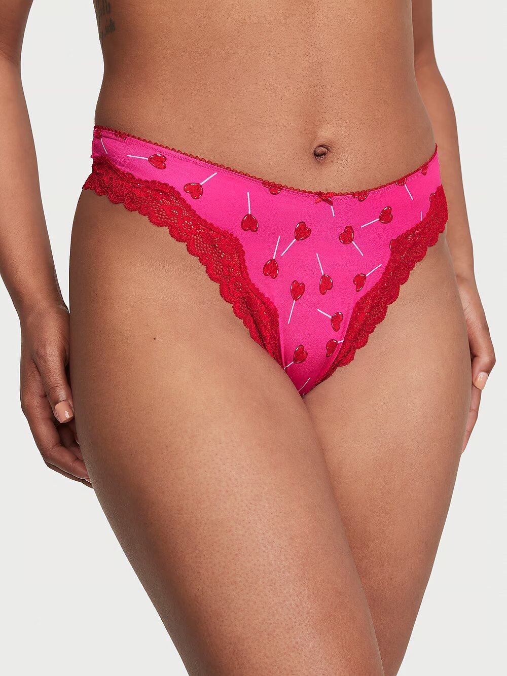 ТРУСИКИ VICTORIA'S SECRET Tease High-Leg Scoop Thong Panty