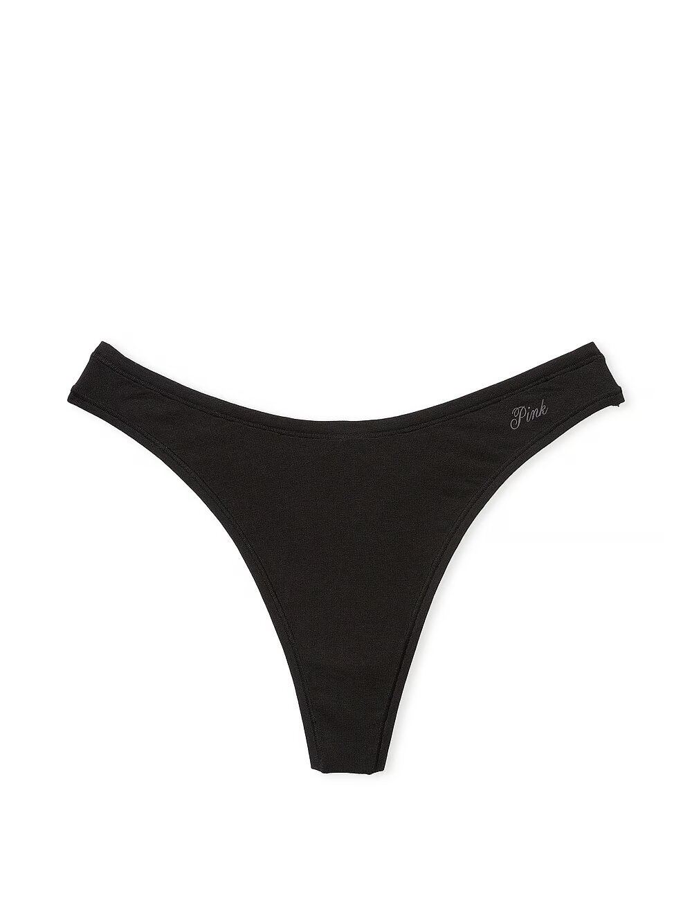 Трусики бавовняні стрінги PINK COTTON HIGH-LEG THONG PANTY