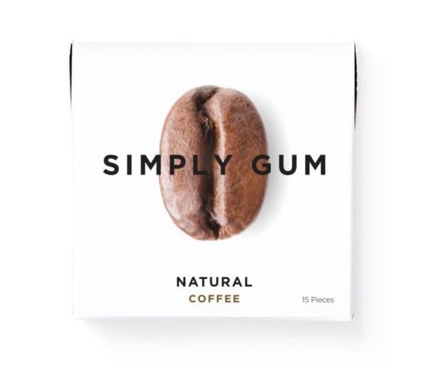 Жувальна резинка натуральна кава Simply Gum 15 штук