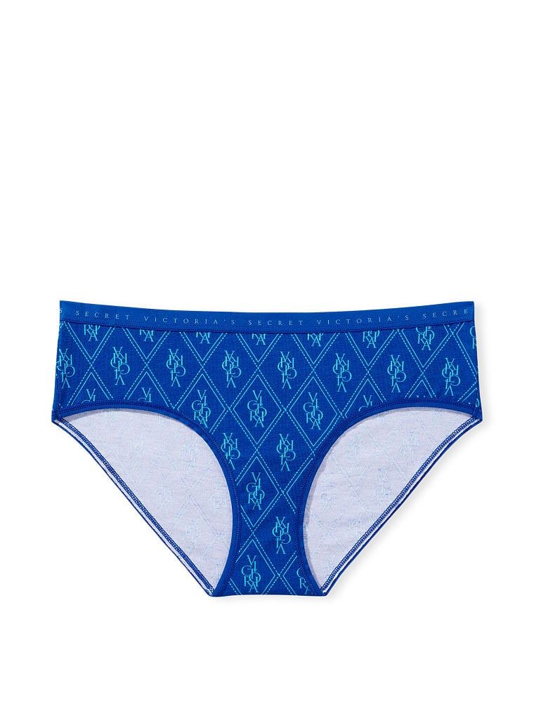 Трусики VISTORIA'S SЕСRЕT STRETCH COTTON BIKINI PANTY, Blue logo