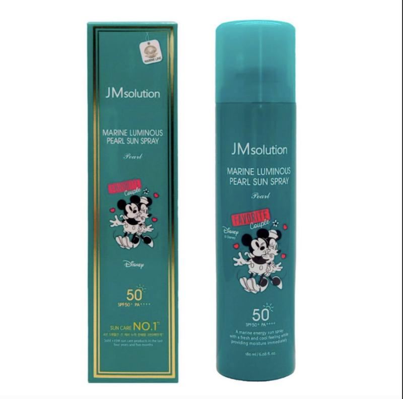 Сонцезахисний спрей з екстрактом перлів - JMsolution Marine Luminous Pearl Sun Spray Disney Couple Favorite SPF50+ PA+++