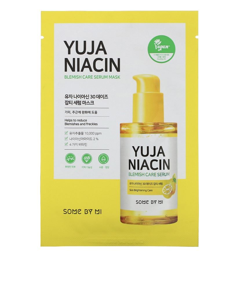 Тканинна маска для обличчя Some by mi YUJA NIACIN 30 DAYS BLEMIMSH CARE SERUM MASK -