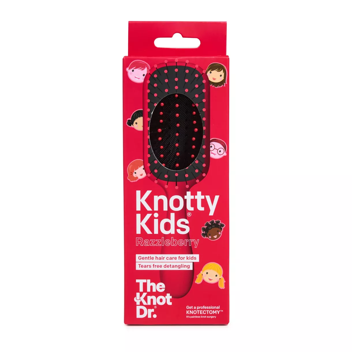 Гребінець The Knot Dr. / Knotty Kids Ruzzleberry / малинова