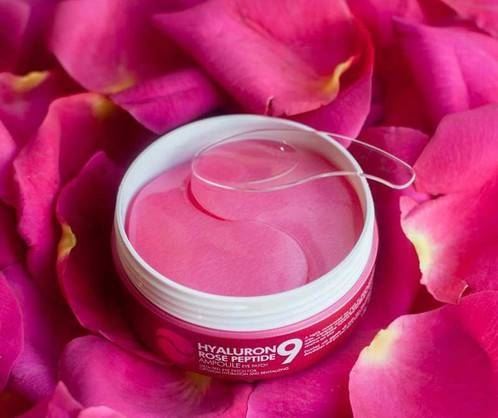 Гідрогелеві патчі з пептидами та болгарською трояндою Medi Peel Hyaluron Rose Peptide 9 Ampoule Eye Patch
