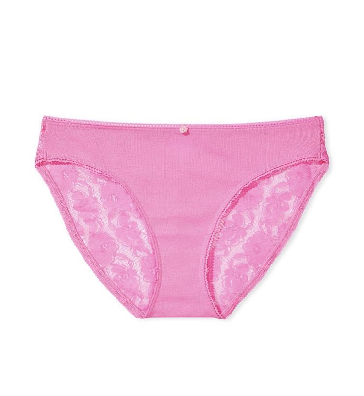 Трусики VICTORIA'S SECRET Cotton Thong Panty with Lace Back