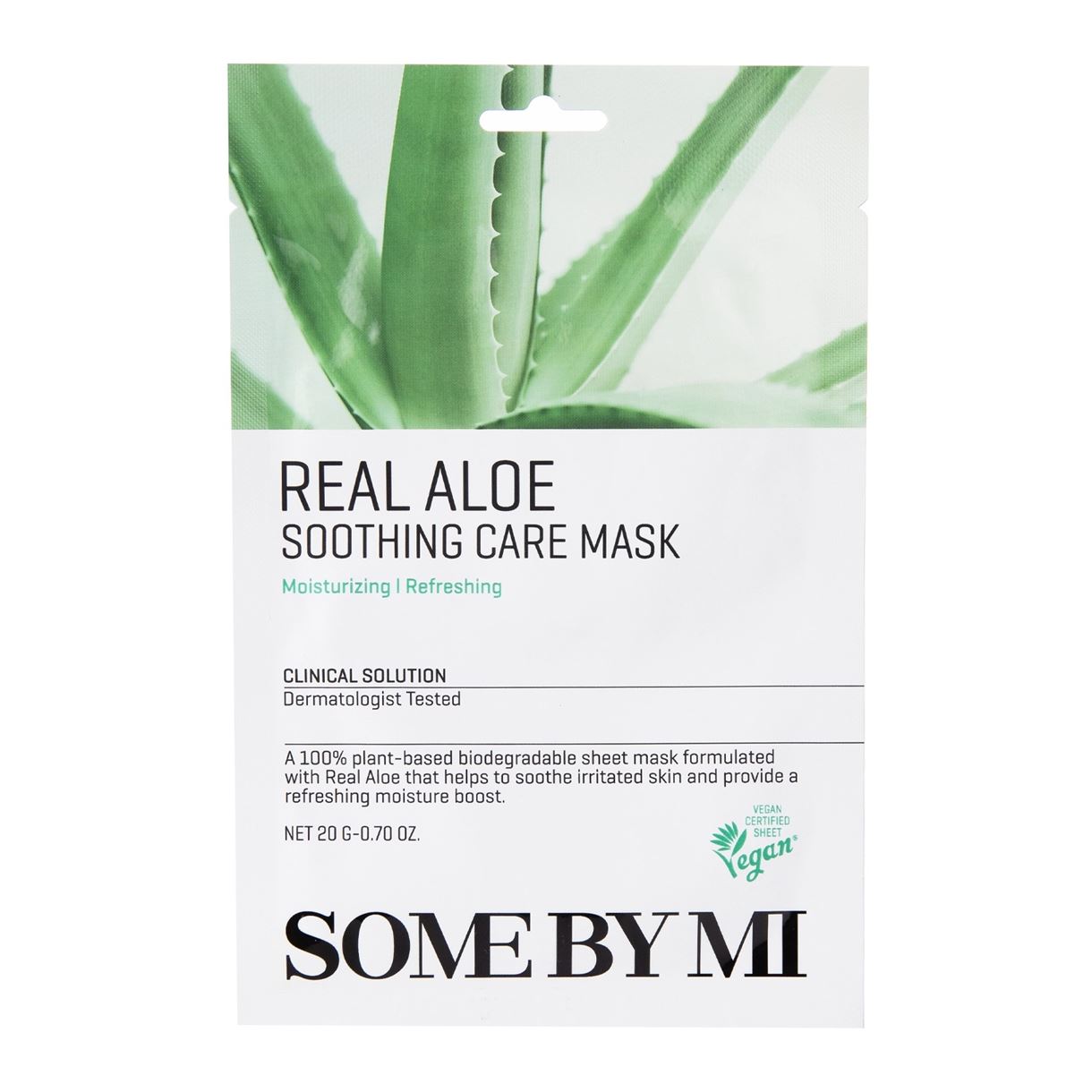 Some By Mi - Заспокійлива тканинна маска з екстрактом алое - Real Aloe Soothing Care Mask