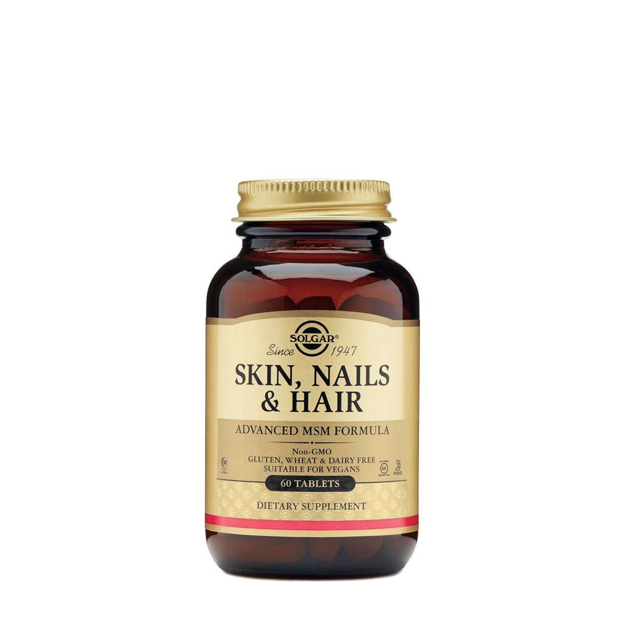 Solgar Вітаміни для волосся, шкіри, нігтів Skin, Nails & Hair, Advanced MSM Formula, 60шт