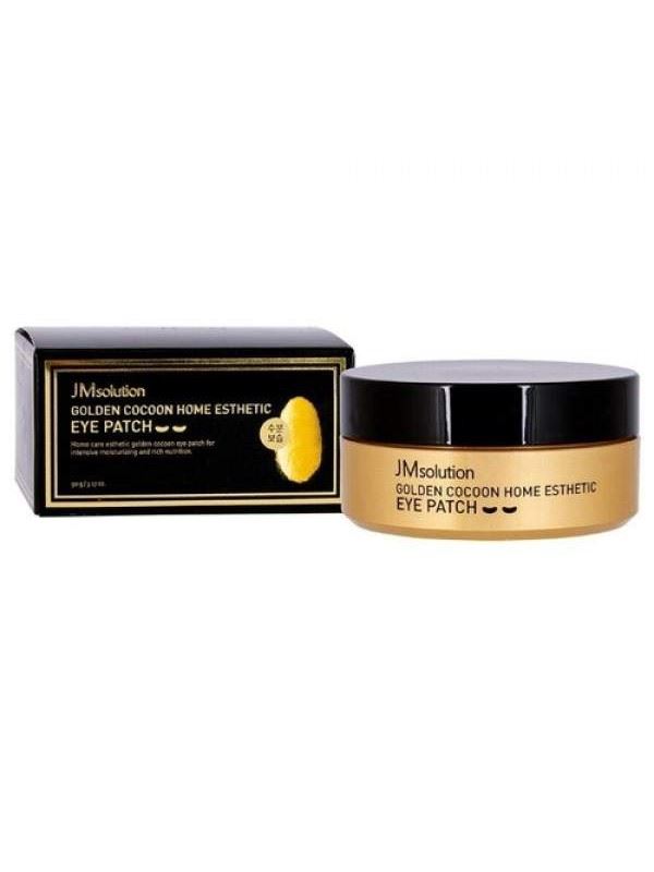 Гідрогелеві патчі з шовком і золотом JMsolution Golden Cocoon Home Esthetic Eye Patch