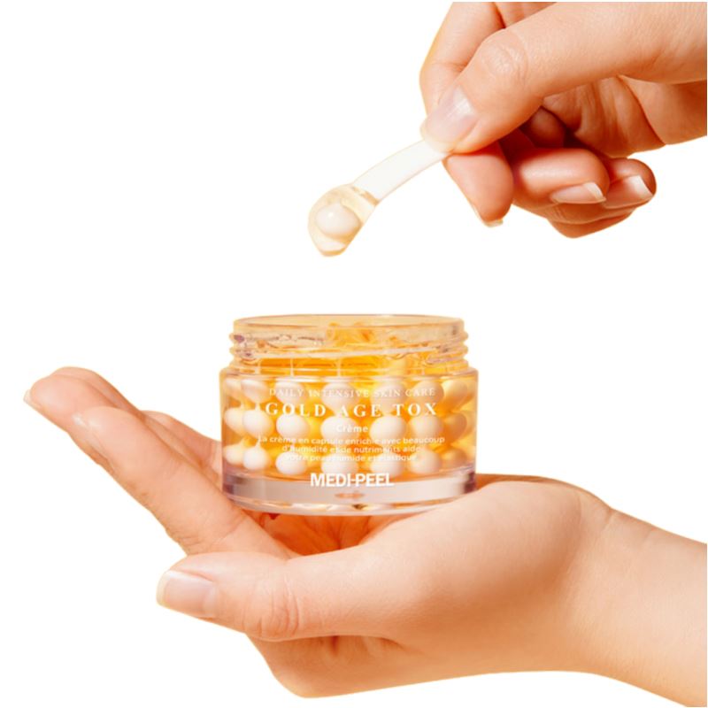 Антивіковий капсульний крем із екстрактом золотого шовкопряда Medi Peel Gold Age Tox Cream