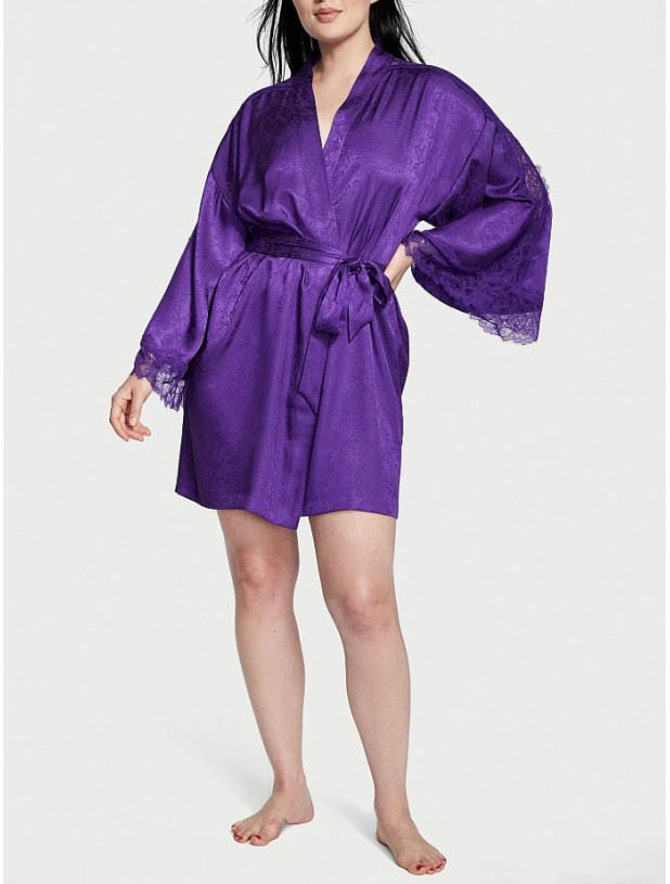 Халат Victoria's Secret Lace Inset Jacquard Robe