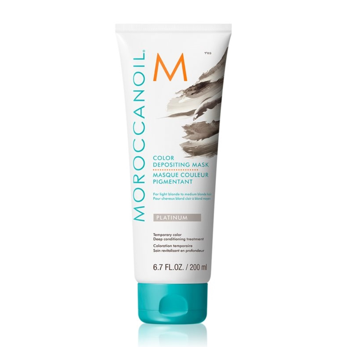 Маска, що тонує, з ефектом кольору MoroccanOil Color Depositing Mask відтінок platinum (платиновий)