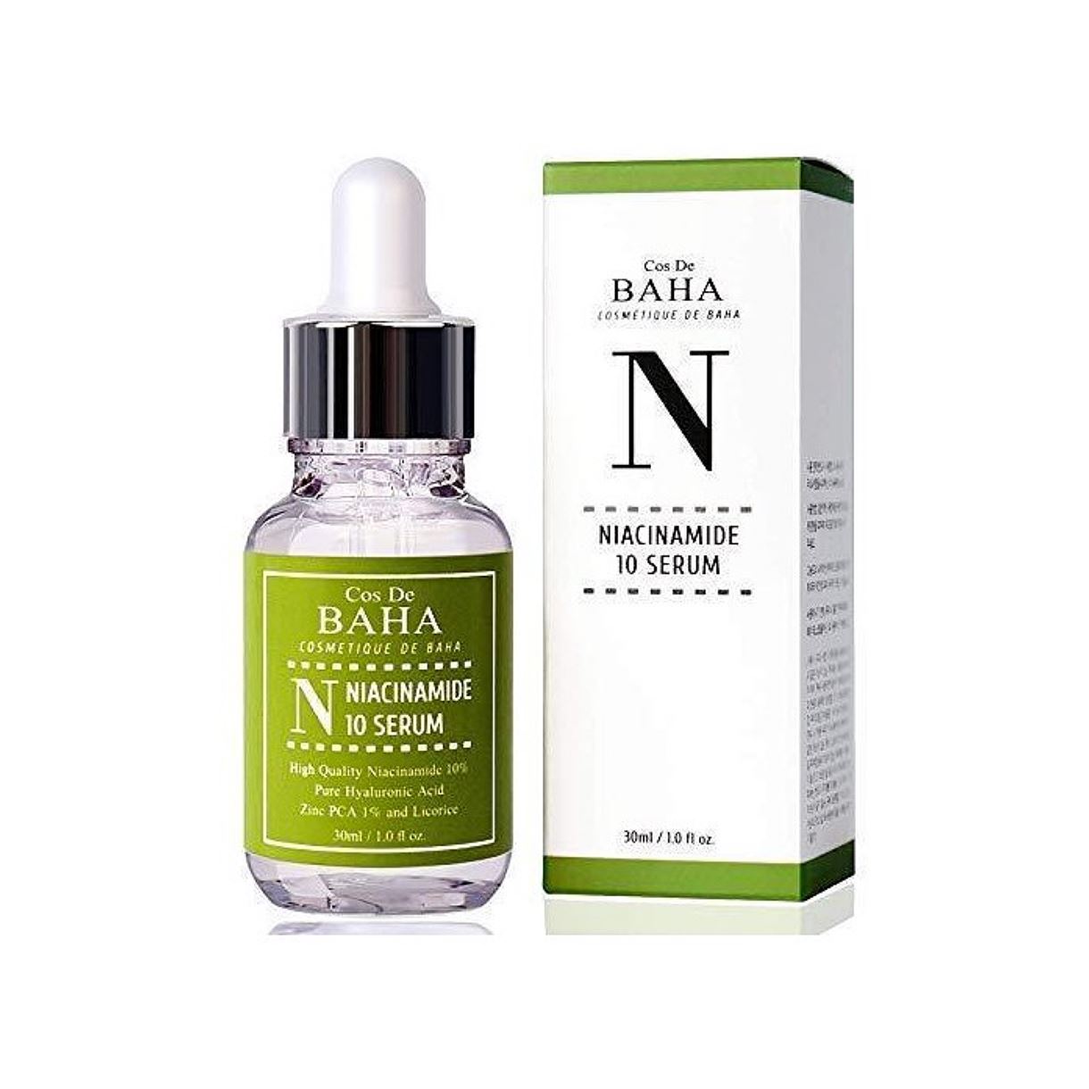 Сироватка з ніацинамідом і цинком COS DE BAHA - NIACINAMIDE 10% + ZINC 1% SERUM (30ml)
