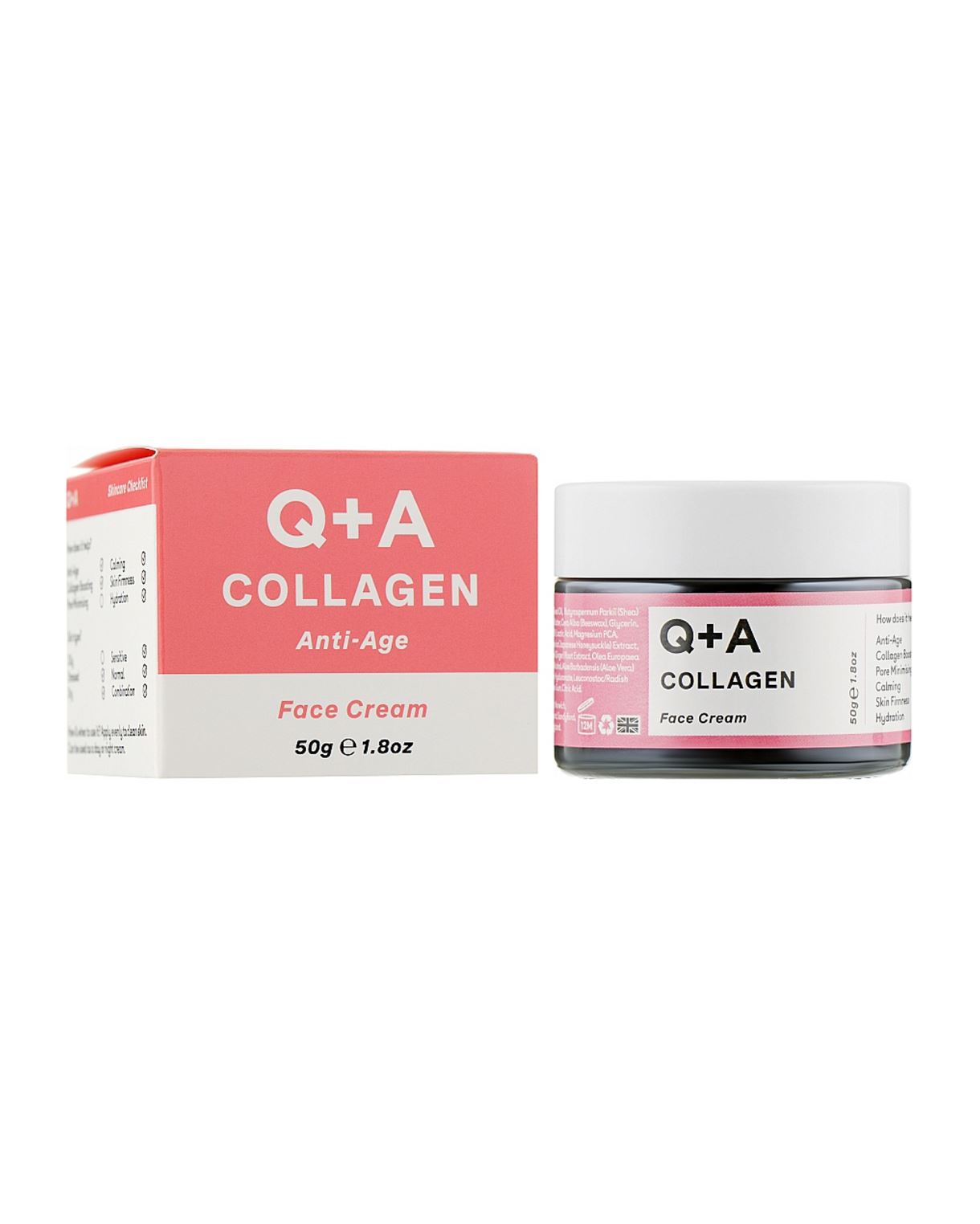 Крем для обличчя з колагеном Q+A - Collagen Face Cream