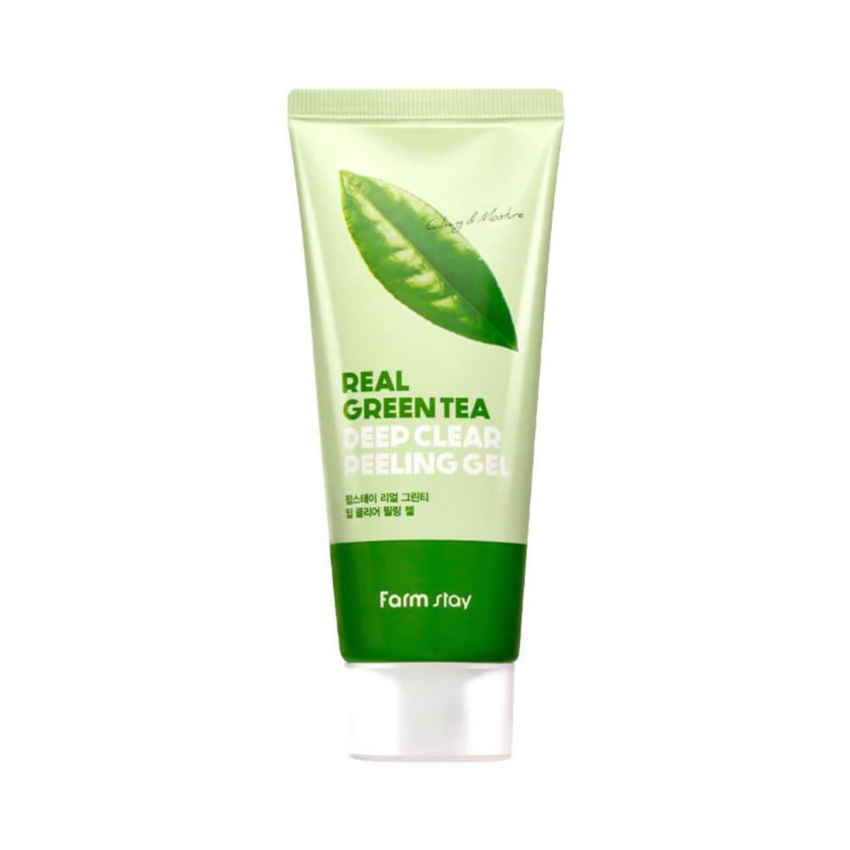 Глибоко очищаючий пілінг-гель для обличчя FarmStay Green Tea Deep Clear Peeling Gel