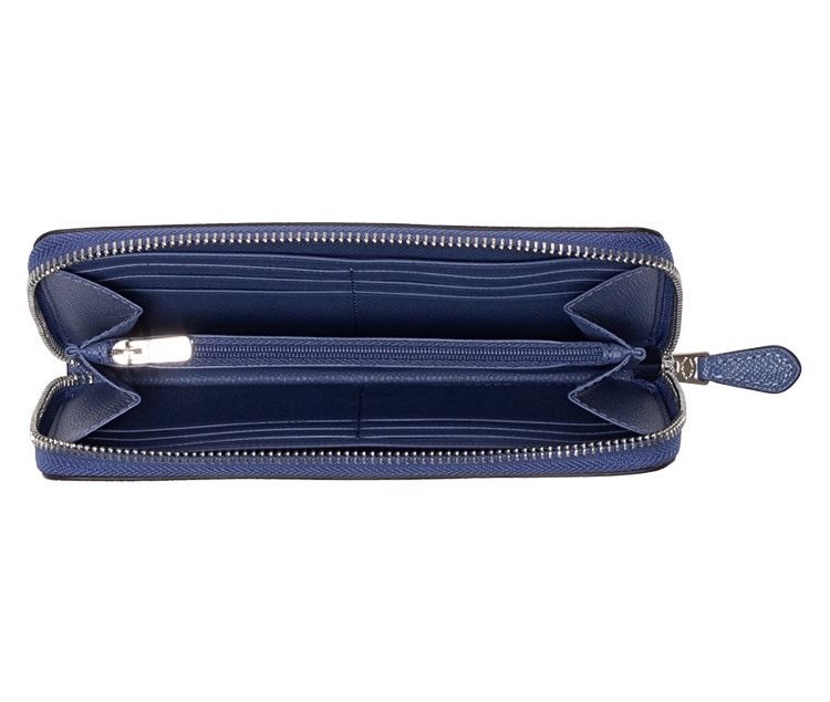 Гаманець Coach LEATHER ZIP WALLET BLUE LAVENDER