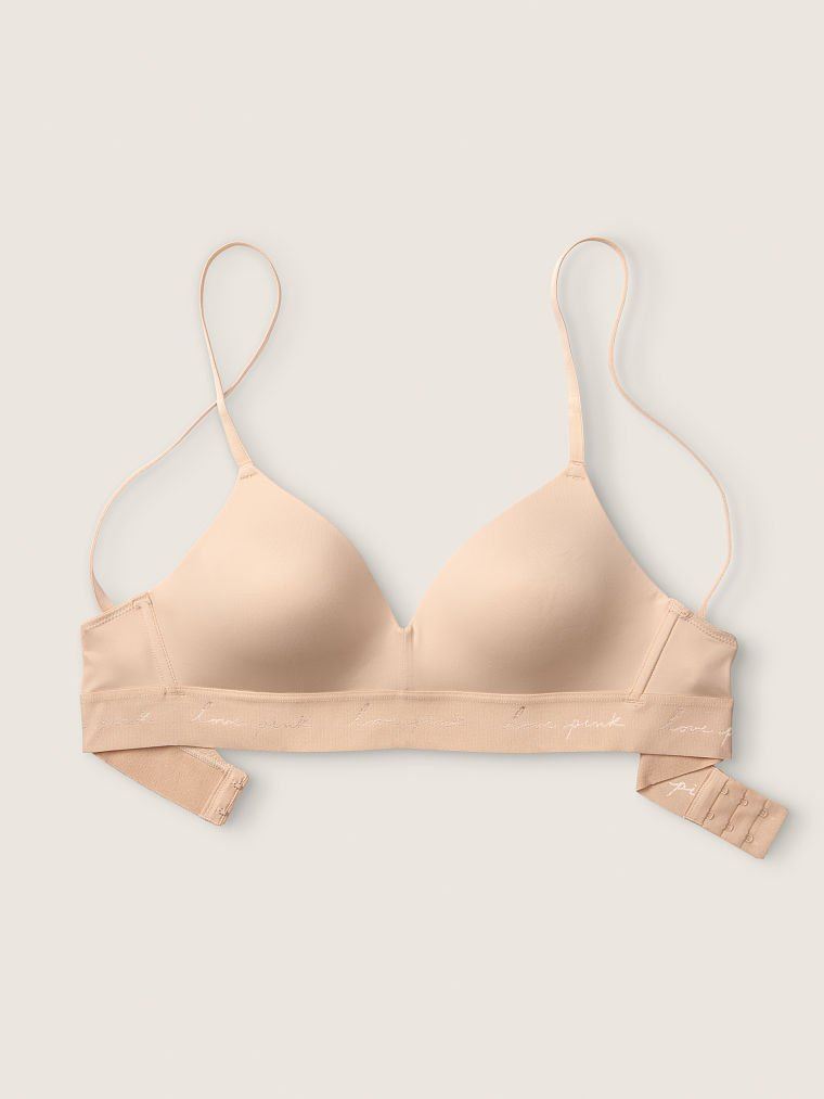 БЮСТ VICTORIAS SECRET  WEAR EVERYWHERE WIRELESS LIGHTLY LINED BRA Beige