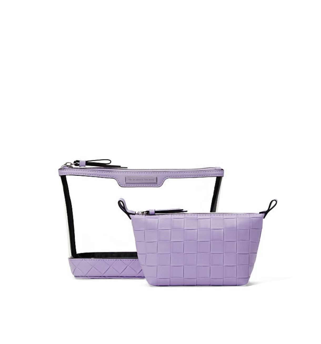 Косметичка 2в1 Beauty-to-Go Bag Duo Lilac Woven Victoria's Secret