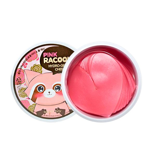 Розові гідрогелеві патчі  Secret Key Pink Racoony Hydro-Gel Eye & Cheek Patch, 60 шт