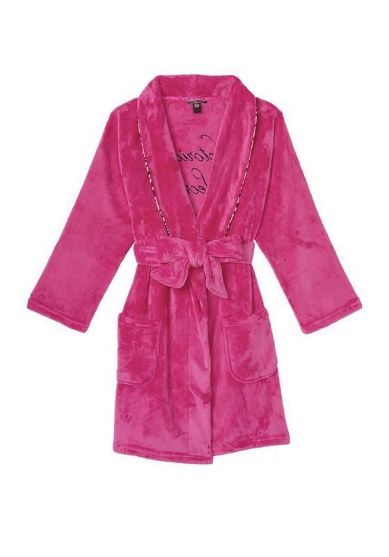 ХАЛАТ VICTORIA’S SECRET - LOGO SHORT COZY FLUO PINK
