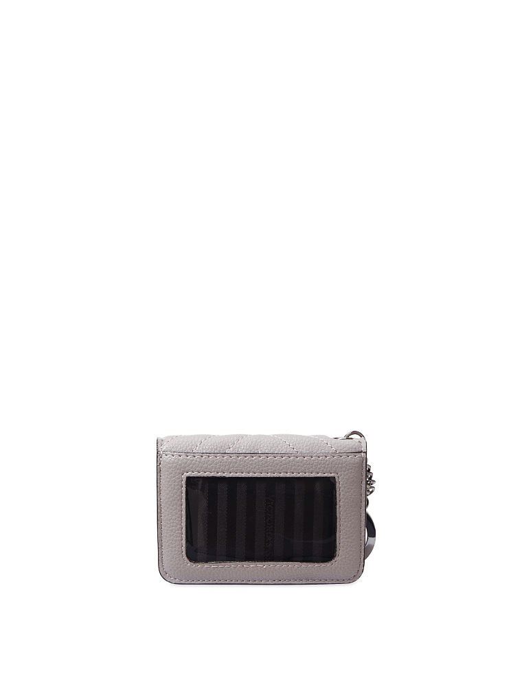 Картхолдер  Victoria’s Secret tudded V-Quilt Foldable Card Case Gray