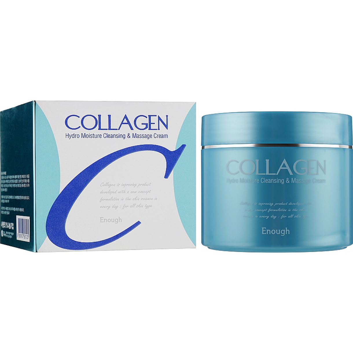 Зволожувальний масажний крем з колагеном, для тіла Enough Collagen Hydro Moisture Cleansing Massage Cream